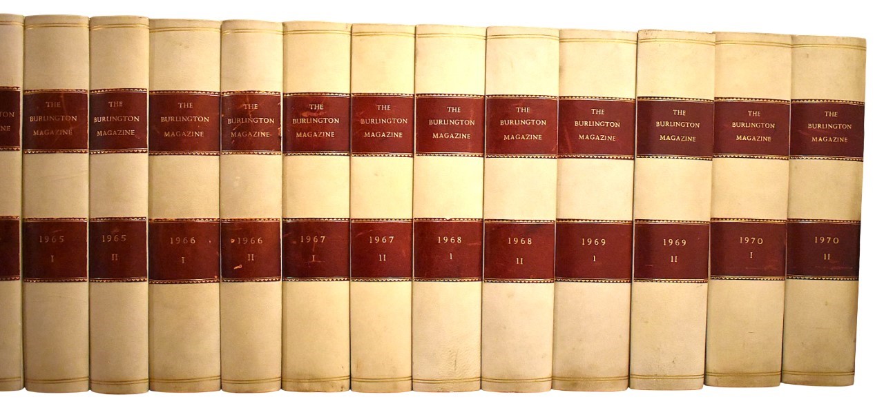 The Burlington Magazine for Connoisseurs, 36 volumi, 1947-1970