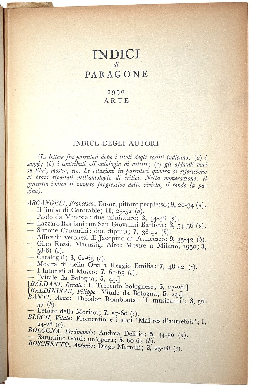 Paragone. Mensile di arte figurativa e letteratura, 1950-1970