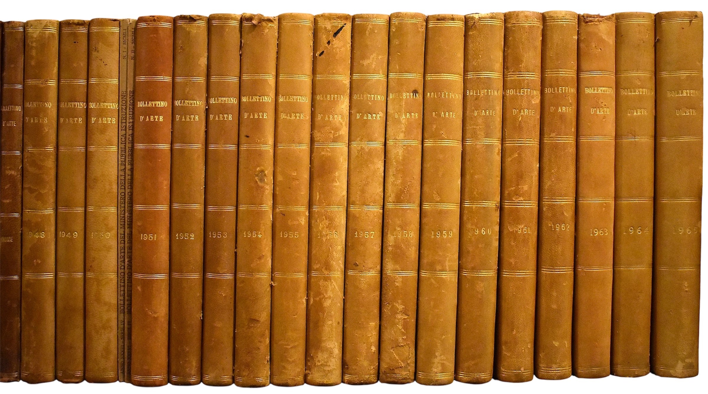 Bollettino d’arte, 1922-1965, 37 volumi