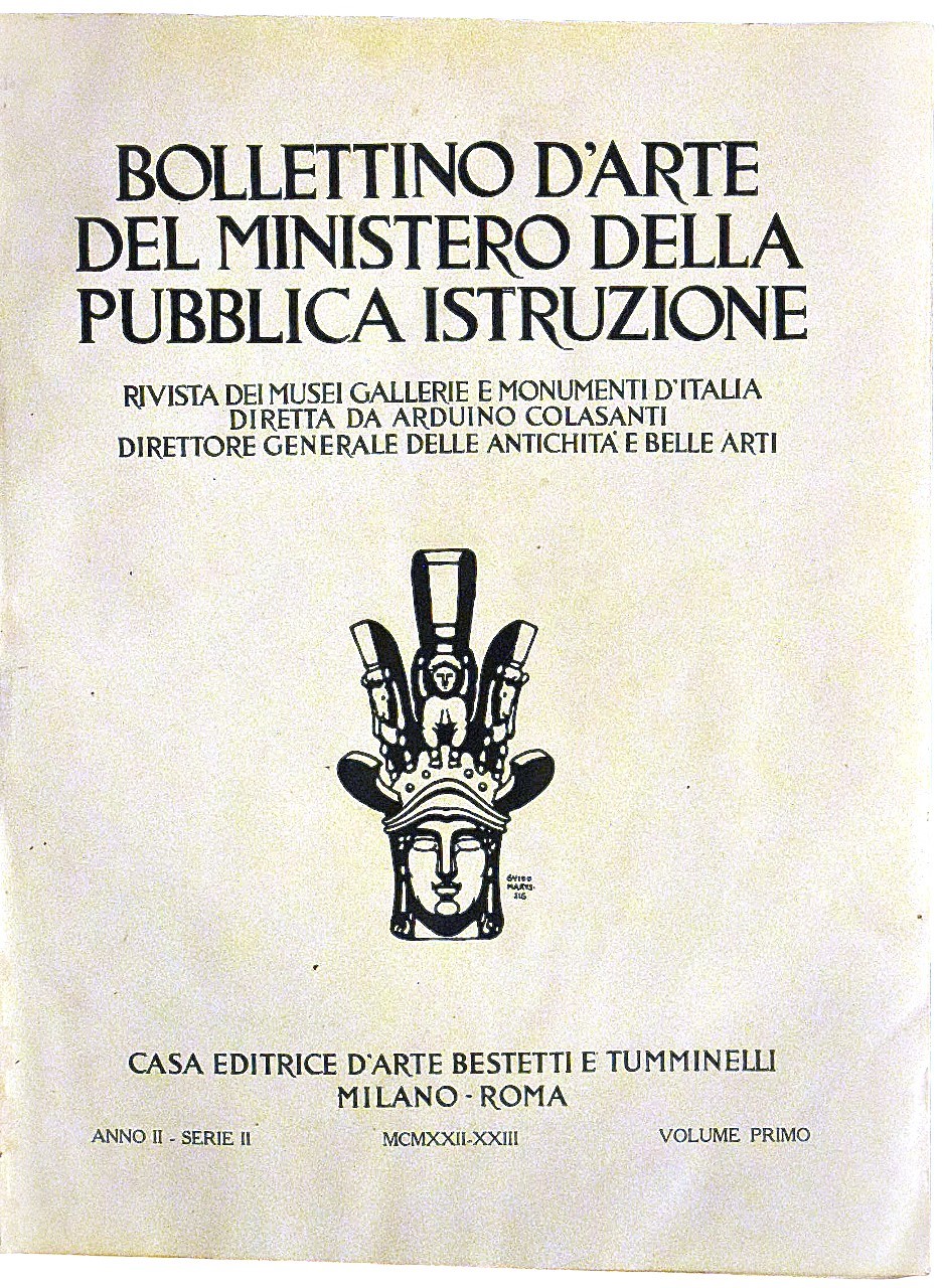 Bollettino d’arte, 1922-1965, 37 volumi