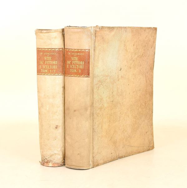 De Dominici, Bernardo: Vite de' pittori, scultori, ed architetti napoletani. Non mai date alla luce da autore alcuno ... Scritte da Bernardo de' Dominici napoletano, 1742-1744