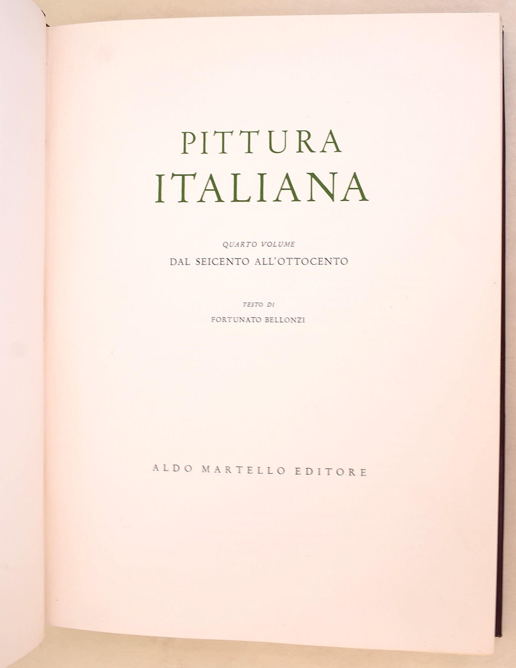Pittura italiana. Dal Seicento all’Ottocento, 1960