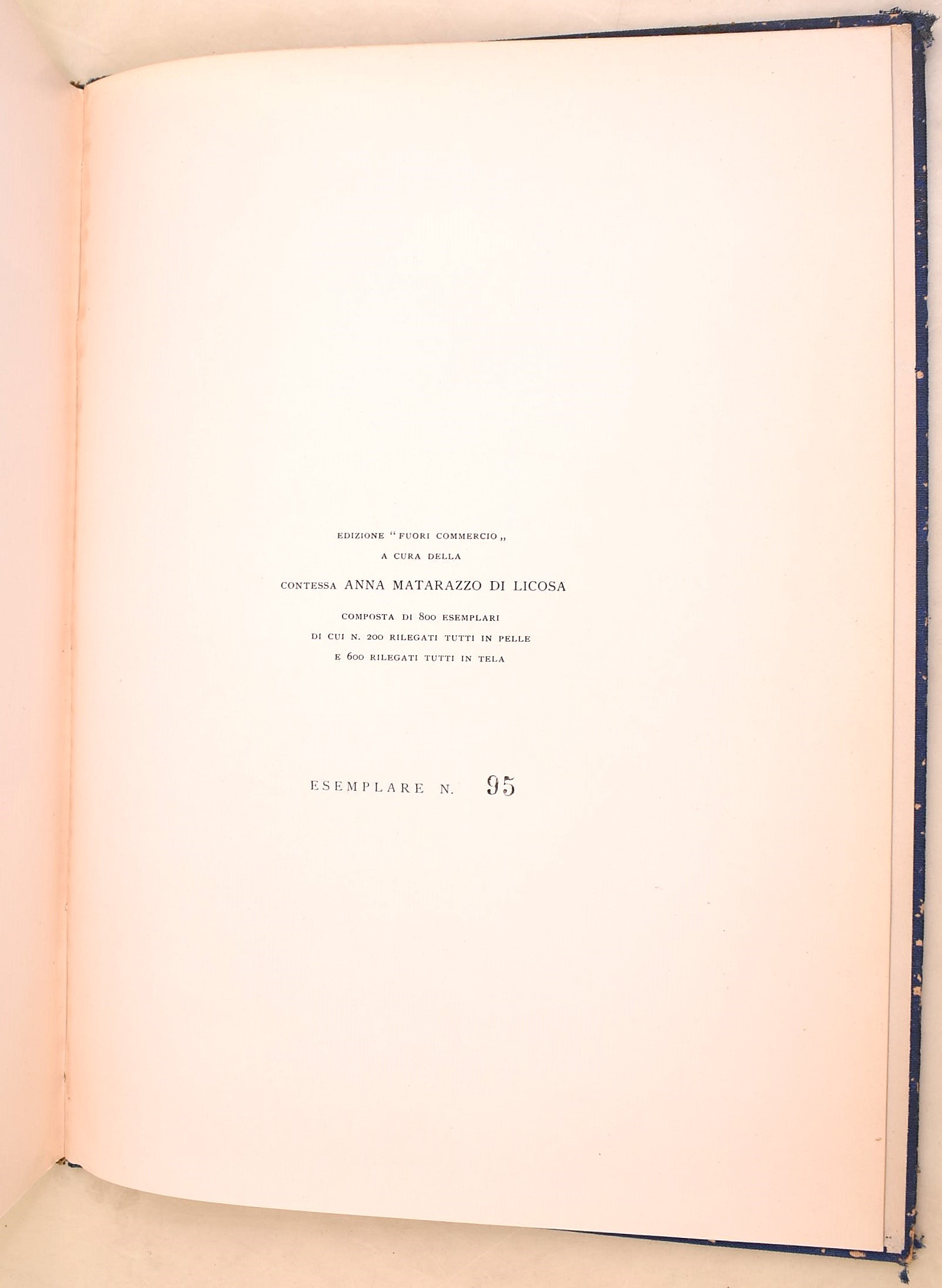 Conte Giuseppe Matarazzo di Licosa, Collezione, 1950