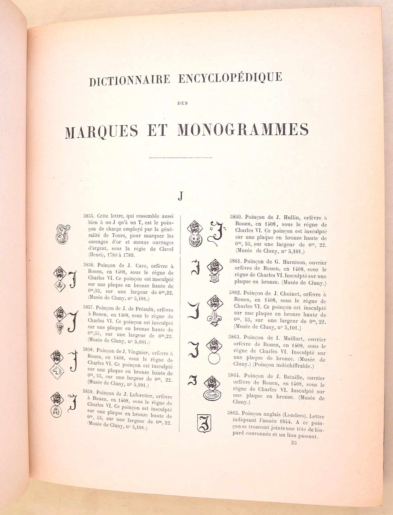 Ris-Paquot: Dictionnaire encyclopédique des Marques & Monogrammes, chiffres, lettres initiales, s...