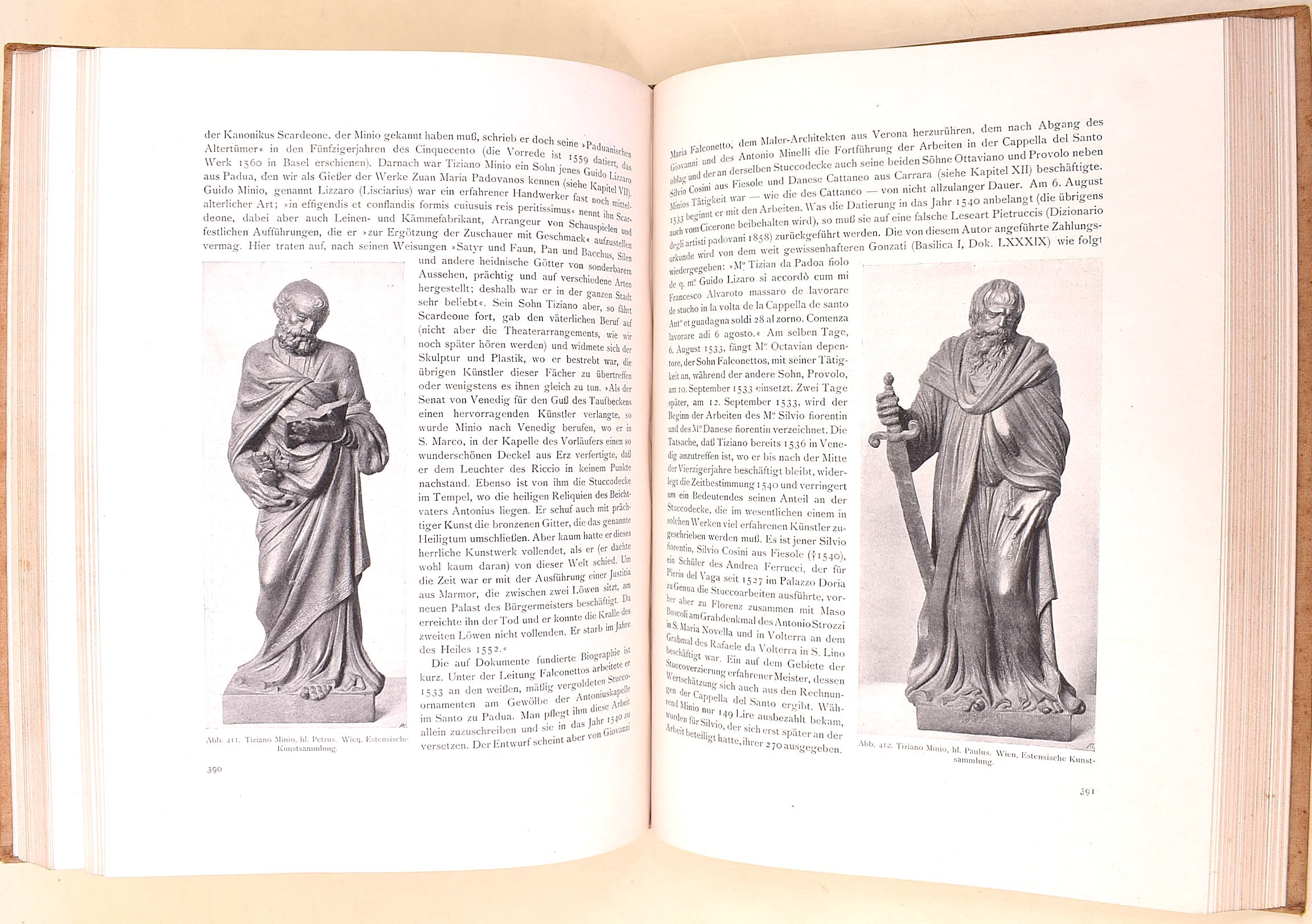 Planiscig, Leo: Venezianische Bildhauer der Renaissance, 1921, in-4°, 655 pagine, illustrazioni