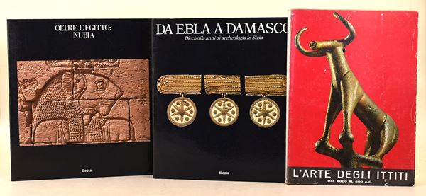 Oltre l’Egitto: Nubia, 1985 / Da Ebla a Damasco. Diecimila anni di archeologia, 1985 / L’arte degli Ittiti dal 6000 al 600 a.C., 1964