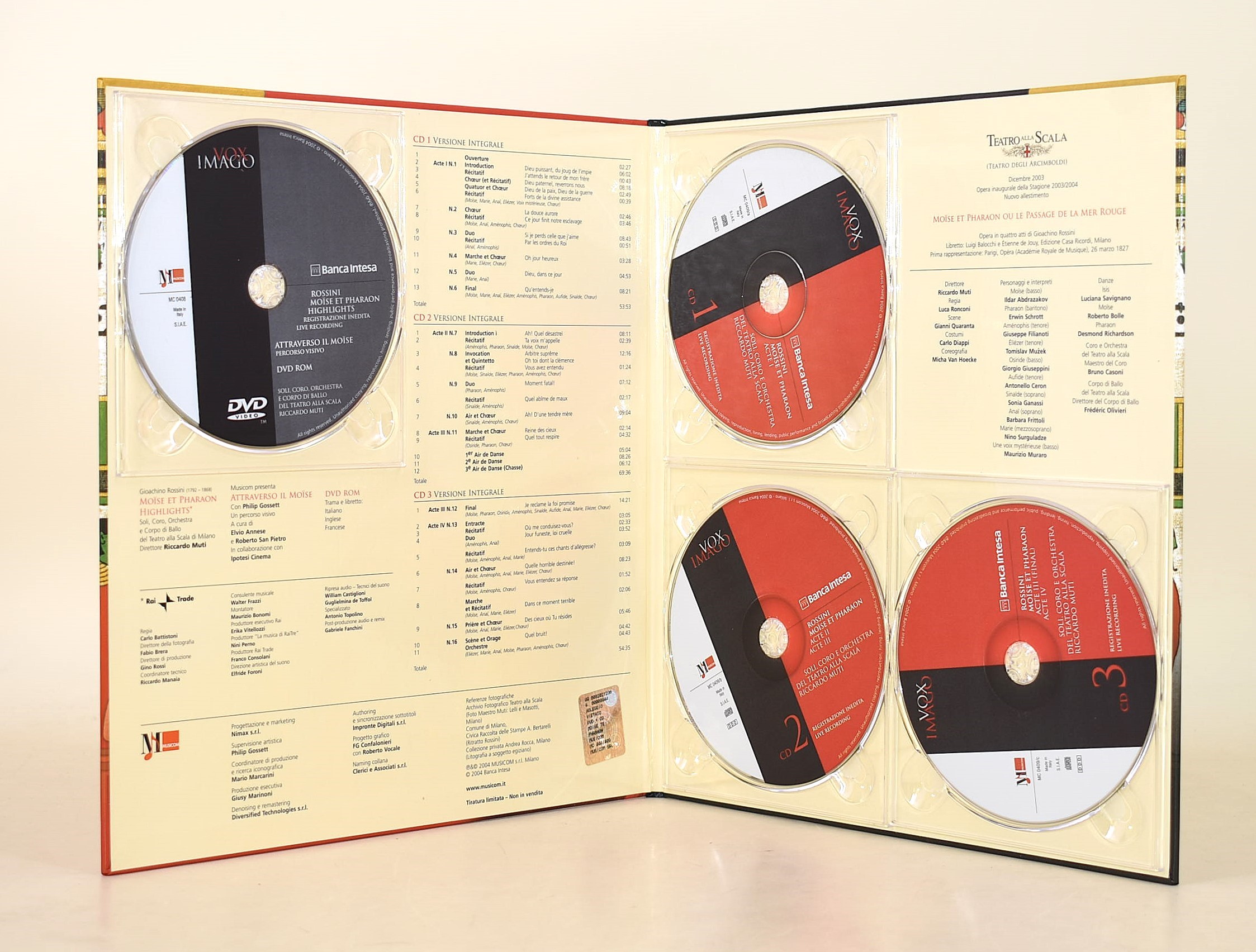 Gioacchino Rossini, Moïse et Pharaon e Wolfgang Amadeus Mozart, Die Zauberflöte. Edizioni illustr...