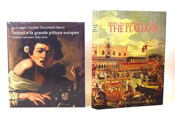Caravaggio Courbet Giacometti Bacon. Testori e la grande pittura europea. Miseria e splendore, incellofanato / History, Art, and the Genius of a People The Italians, 1983