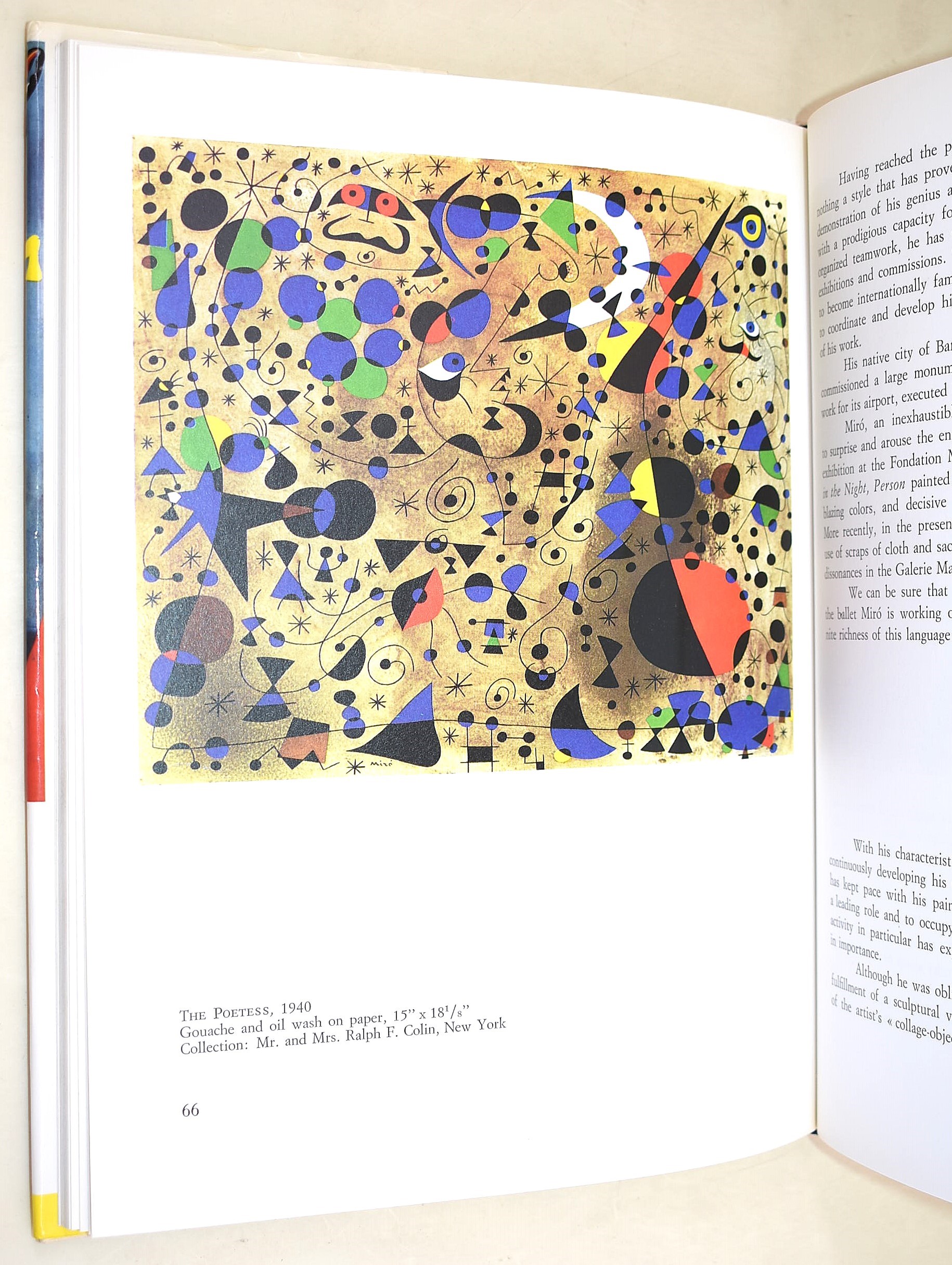 Diehl, Gaston: Mirò, Nazefels, Bonfini Press, 1979 e Lanchner, Carolyn: Joan Mirò, The Museum of ...