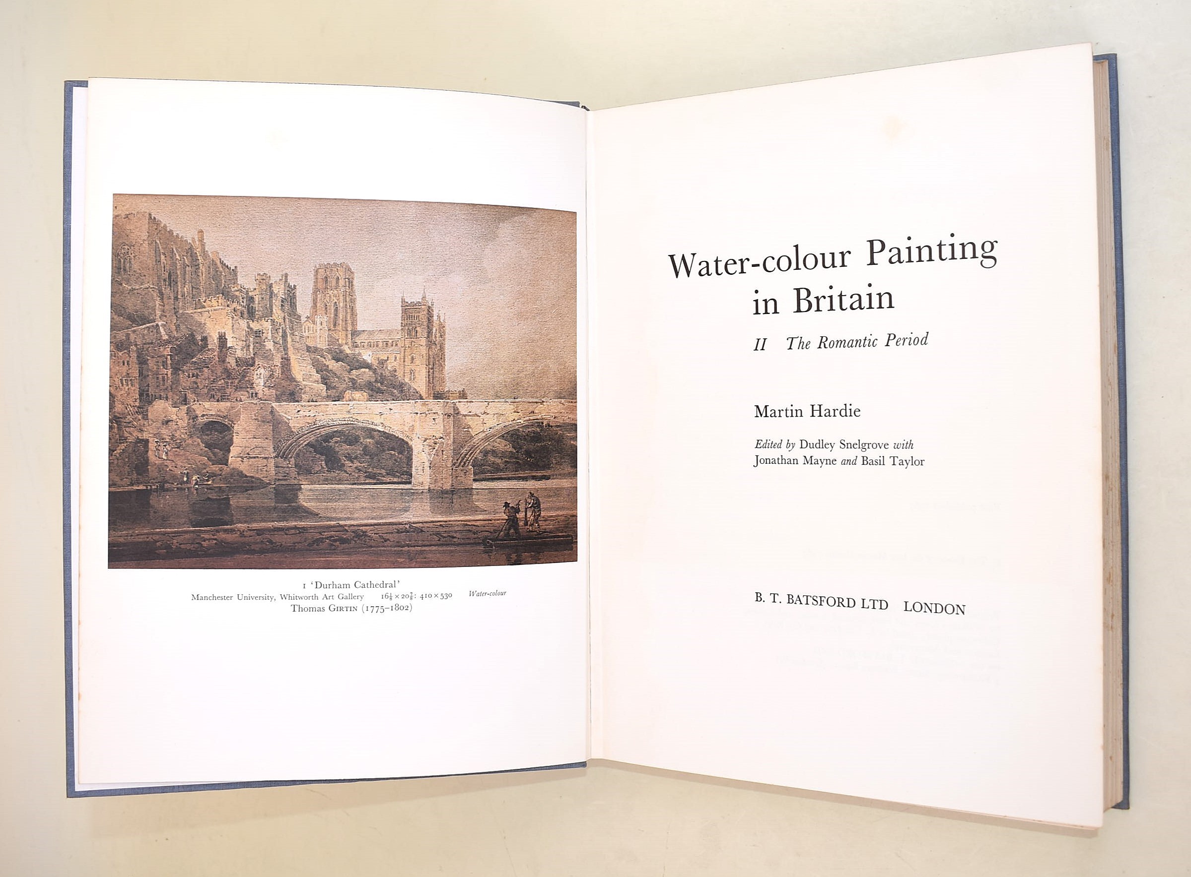 Hardie, Martin. Water-colour Painting in Britain, 1966-1967, edizione illustrata in due volumi