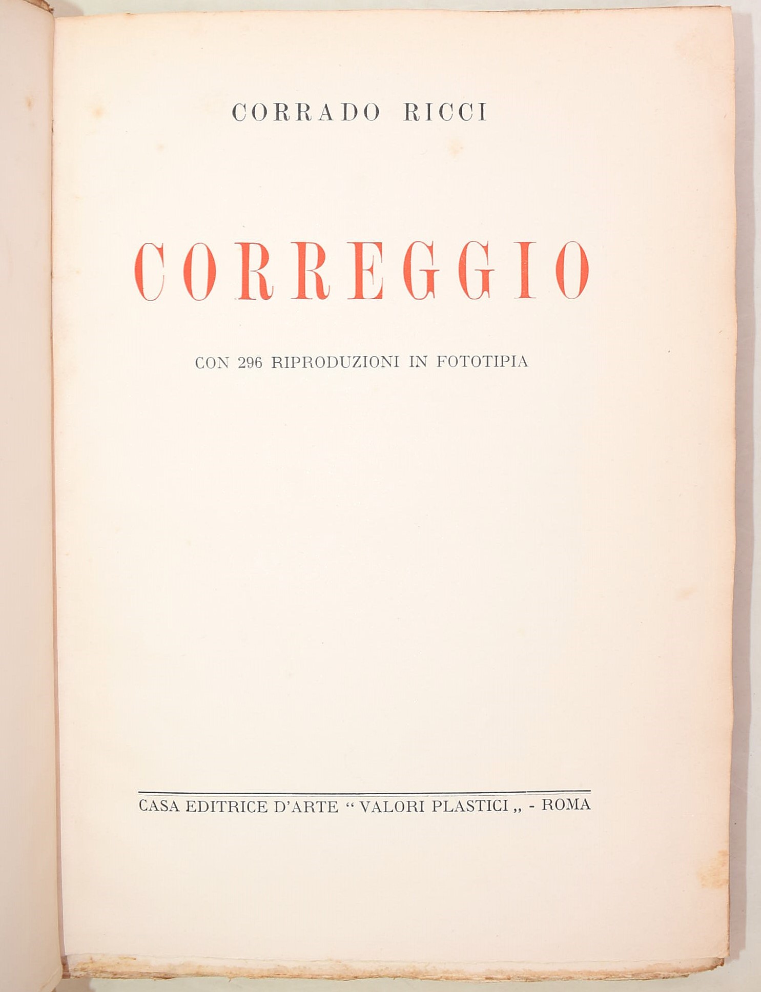 Casa Editrice 'Valori Plastici', Opere dedicate alla Storia dell'Arte Italiana ed Europea, 5 volu...