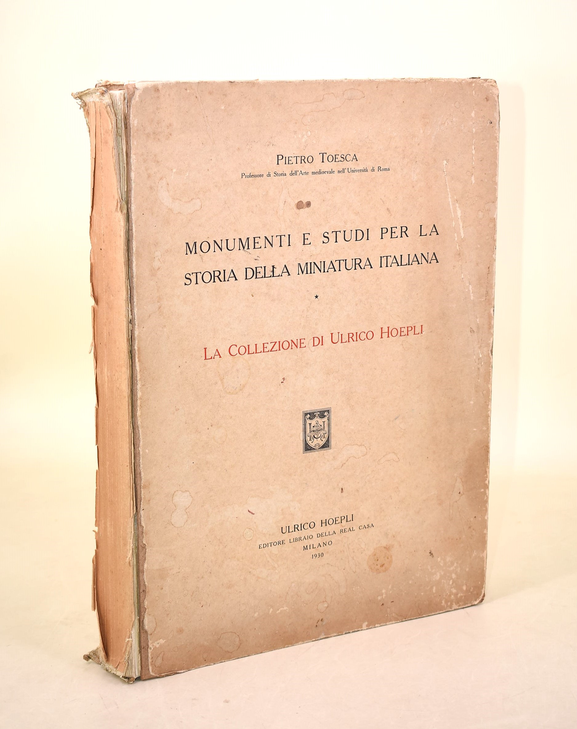 Salmi, La miniatura italiana, 1955 e Toesca, Monumenti e studi per la storia della miniatura ital...