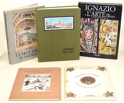Varie pubblicazioni sull'arte italiana, 5 volumi