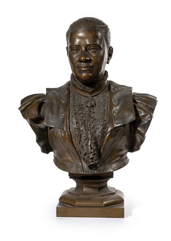 Busto in bronzo, fonderia Fratelli Galli, Firenze, fine del XIX secolo