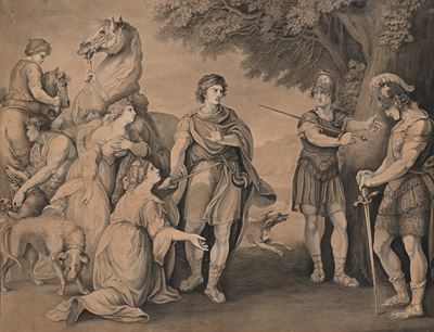 Francesco Bartolozzi, Palamone e Arcite, incisione
