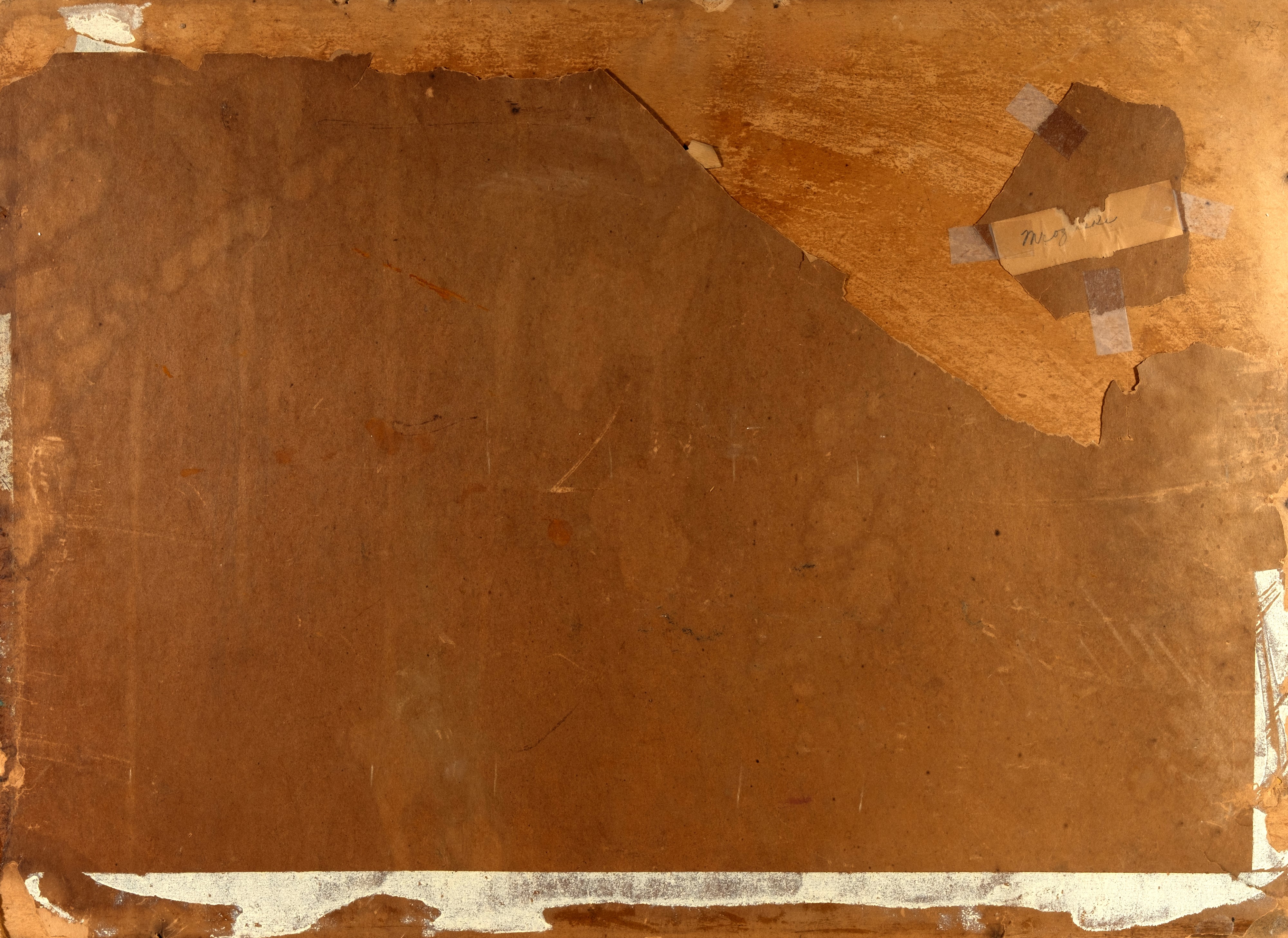 Scuola Romana del XVIII Secolo - Paesaggio fluviale con pescatori, olio su tela applicato su maso...
