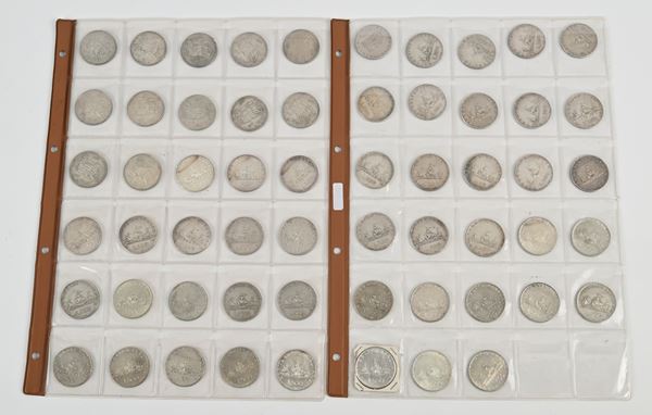  Repubblica Italiana Lotto di 58 monete da 500 lire