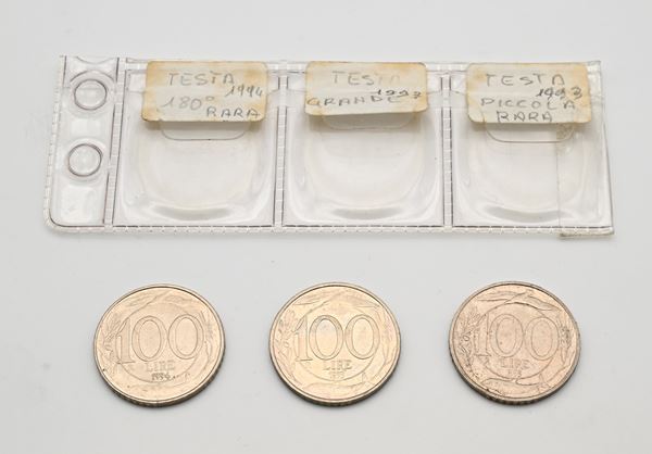 Lotto Repubblica Italiana 100 lire varianti (3)