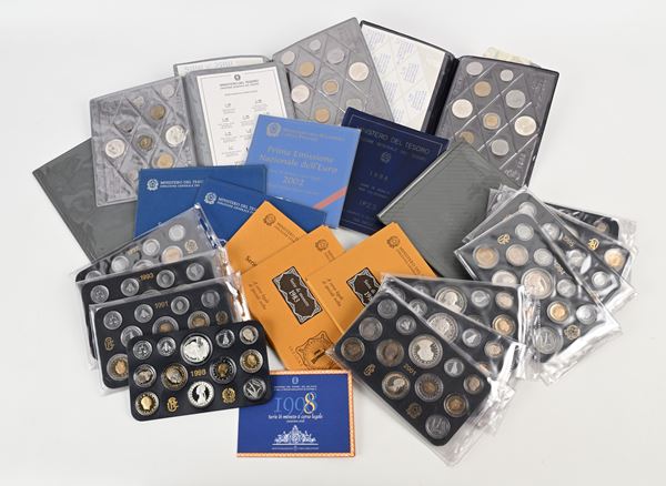 Lotto Repubblica Italiana serie completa dal 1985 al 2002  - Auction Time Auction - Numismatic - Casa d'Aste Arcadia