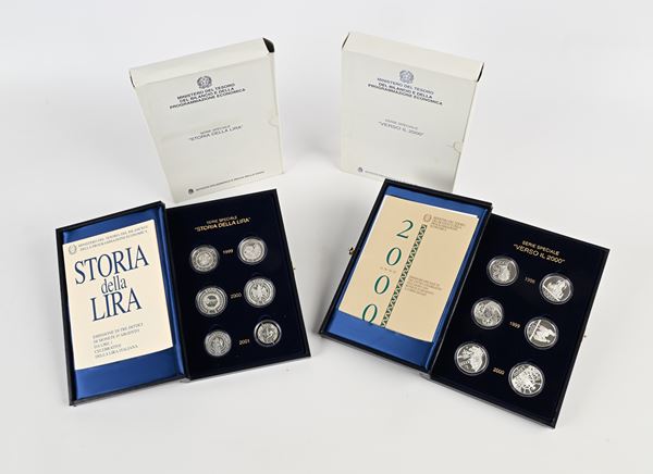 Serie speciale storia della lira e verso il 2000  - Auction Time Auction - Numismatic - Casa d'Aste Arcadia