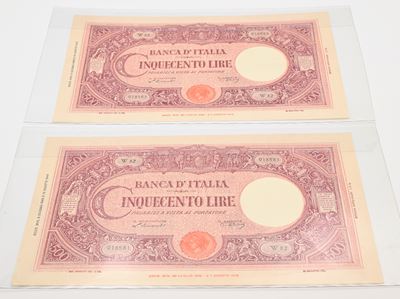 Luogotenenza, 2 banconote da 500 lire