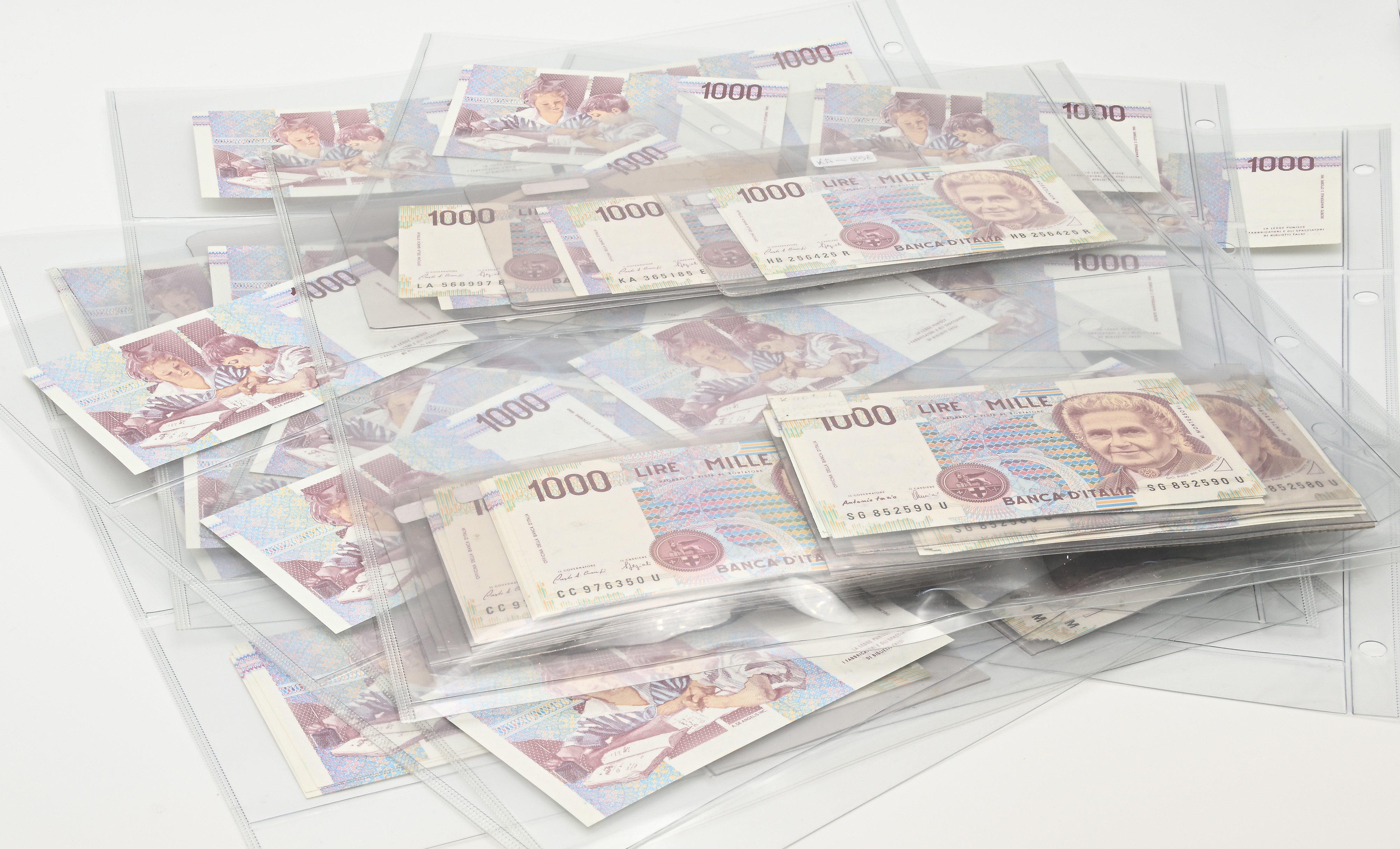 Repubblica Italiana, Banconote da 1.000 lire Montessori (177 esemplari)