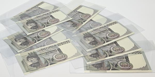 Repubblica Italiana: 10 Banconote da 10.000 Lire Andrea Del Castagno