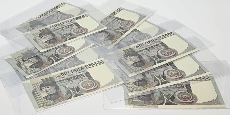 Repubblica Italiana, 10 banconote da 10.000 Lire con effigie di Andrea Del Castagno