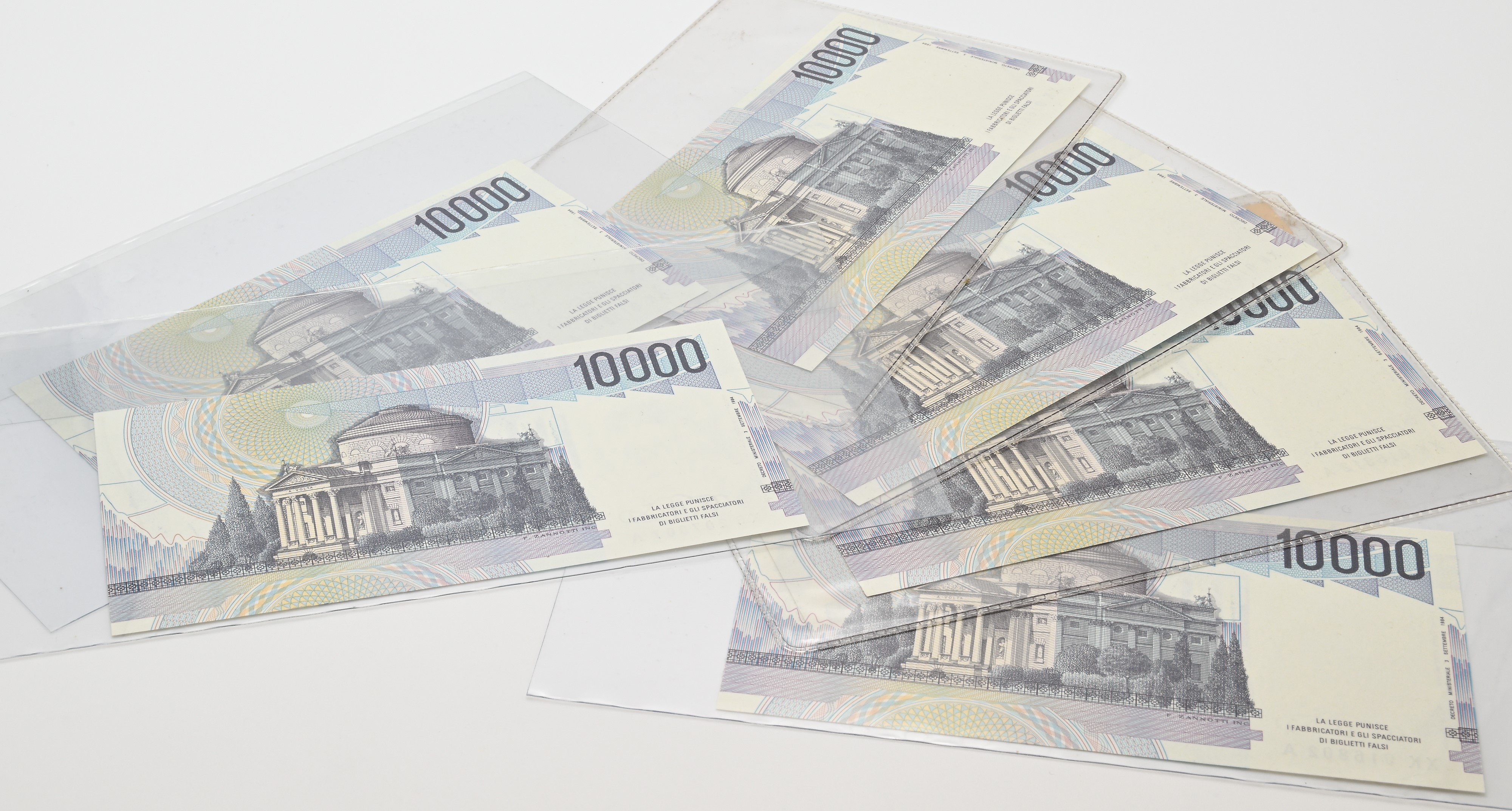 Repubblica Italiana, Serie speciale “Volta” — 6 banconote da 10.000 Lire, Volta