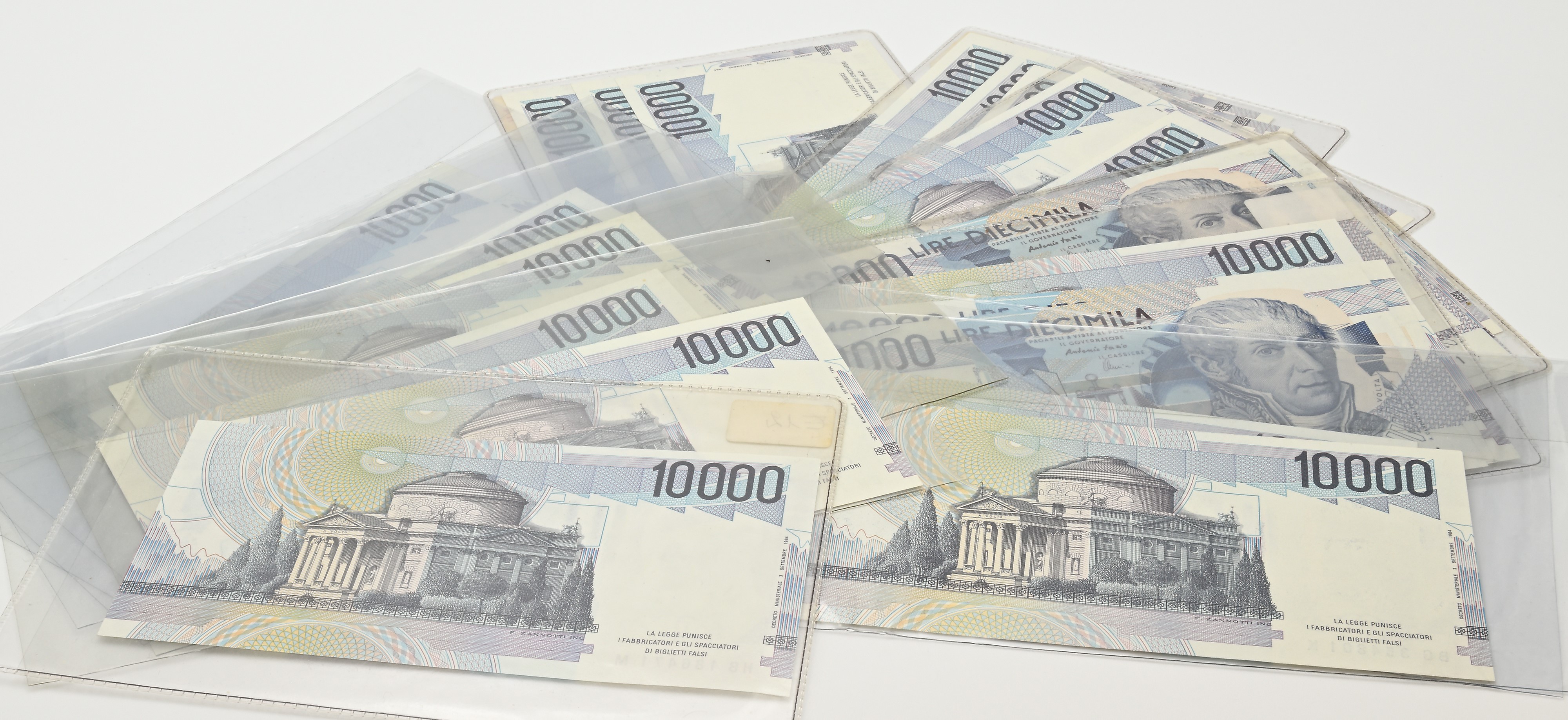 Repubblica Italiana, 27 Banconote da 10.000 Volta