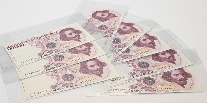 Repubblica Italiana, Serie di banconote da 50.000 Lire “Bernini I° Tipo”