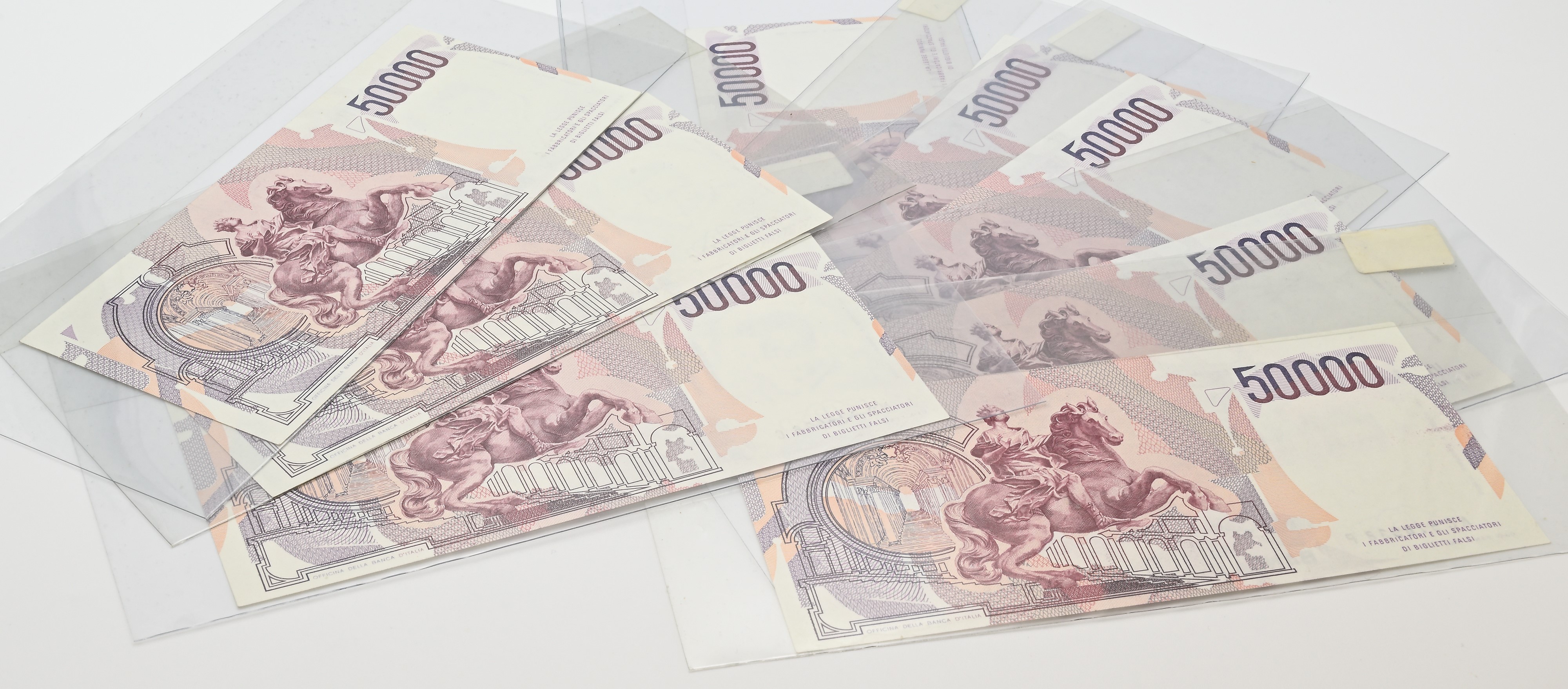 Repubblica Italiana, Serie di banconote da 50.000 Lire “Bernini I° Tipo”