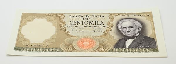 Repubblica Italiana: 100.000 Lire Manzoni
