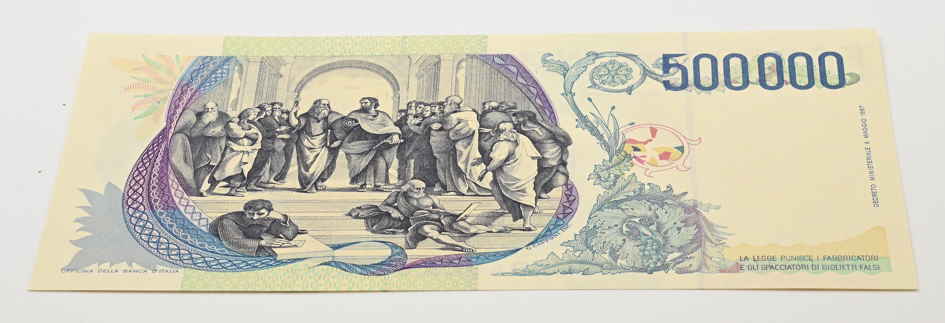 Repubblica Italiana, 500.000 Lire “Serie Speciale X Raffaello”