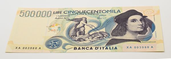 Repubblica Italiana: 500.000 Lire Serie Speciale X Raffaello