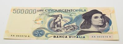 Repubblica Italiana, 500.000 Lire Serie Speciale X Raffaello