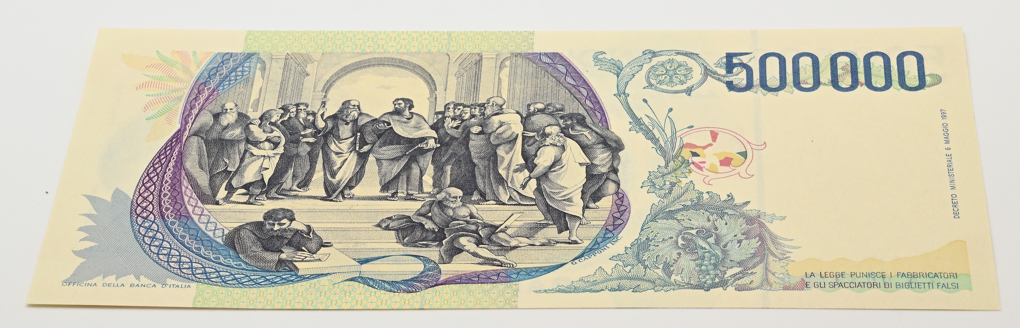 Repubblica Italiana, 500.000 Lire Serie Speciale X Raffaello