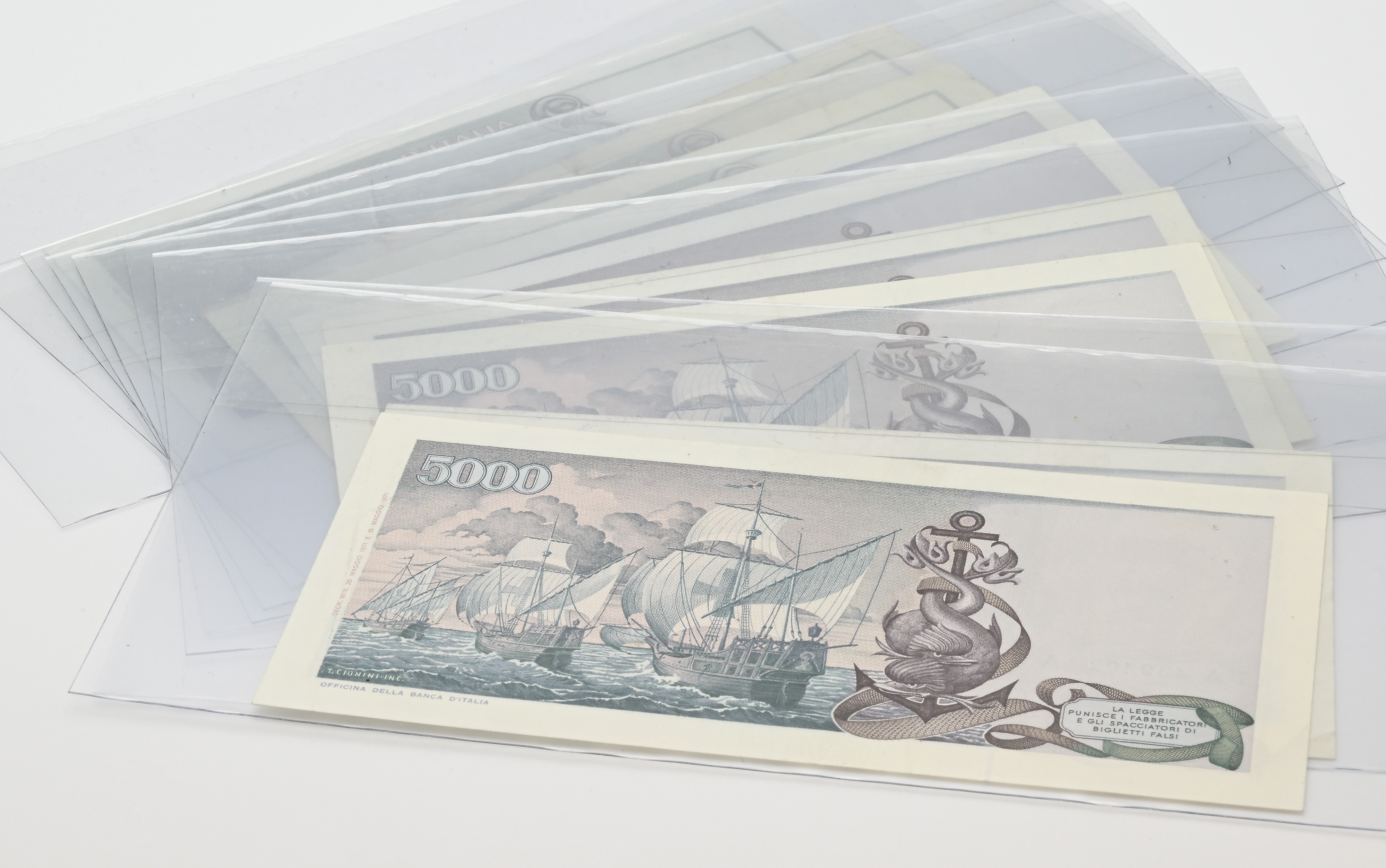 Repubblica Italiana, Nove banconote da 5.000 lire con Giuseppe Verdi (Colombo I° e II° tipo)