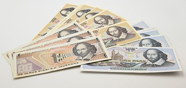 Lotto di 37 One Pass De La Rue Giori