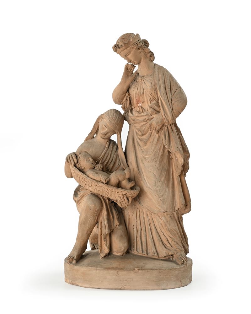 Heinrich Max Imhof - Ritrovamento di Mosè in terracotta