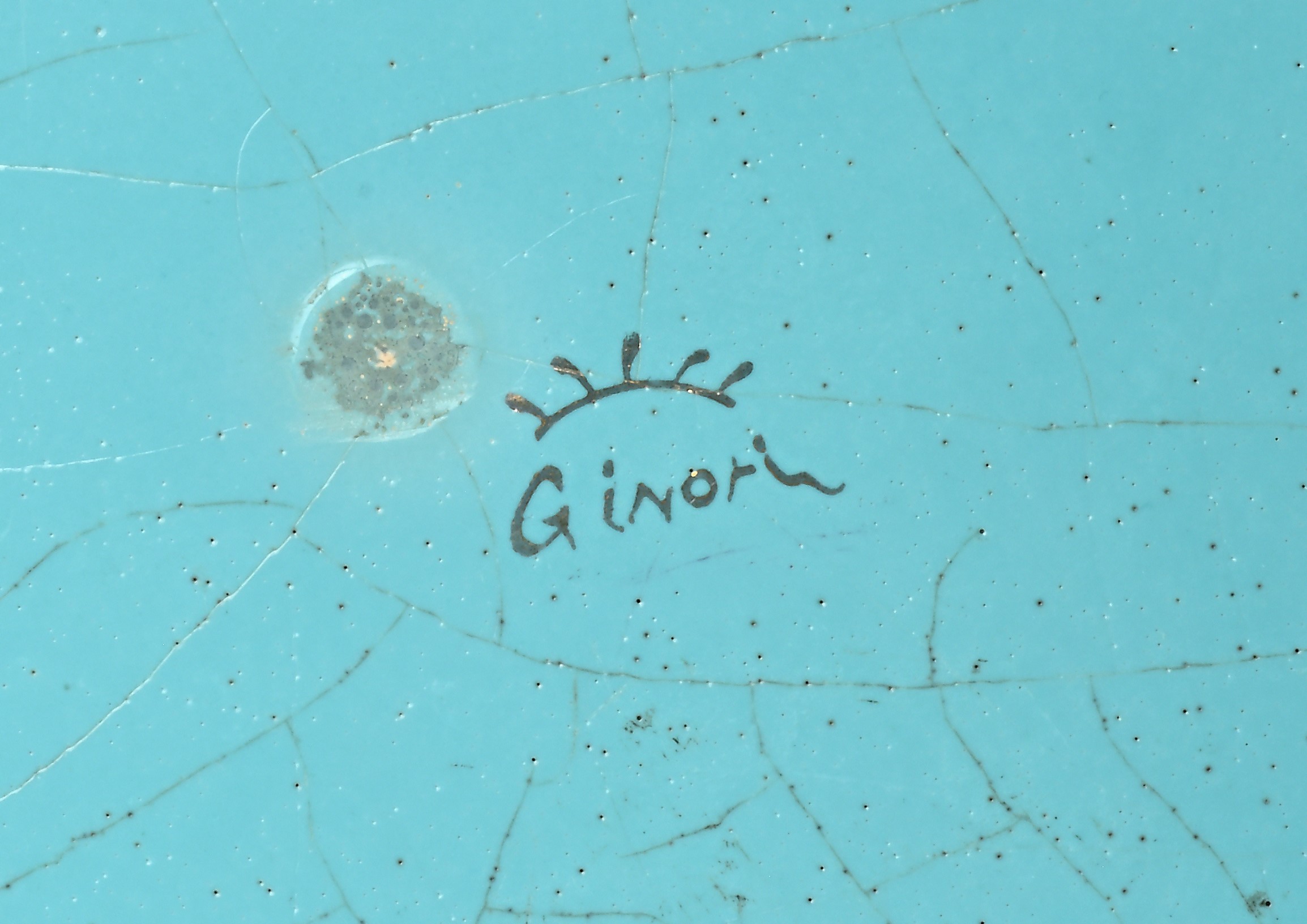 Ginori, Surtout de table in porcellana policroma, inizi XX secolo