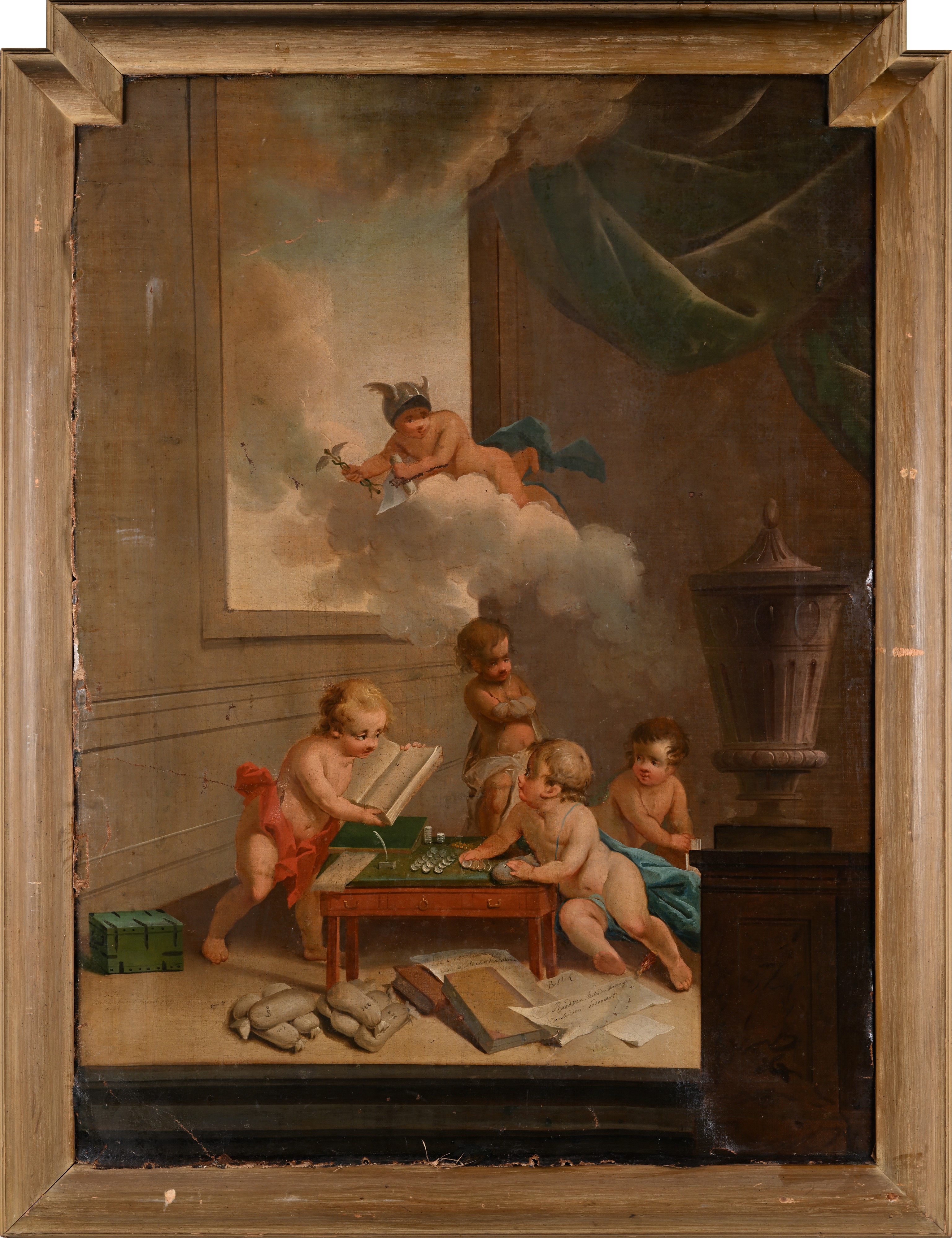 Michele Antonio Rapous - Allegoria delle scienze, olio su tela