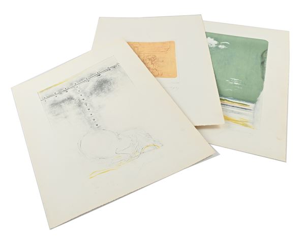 Piero Guccione : Tre Litografie di Piero Guccione  (1969)  - Asta Grafica Internazionale e Multipli d'Autore - Casa d'Aste Arcadia