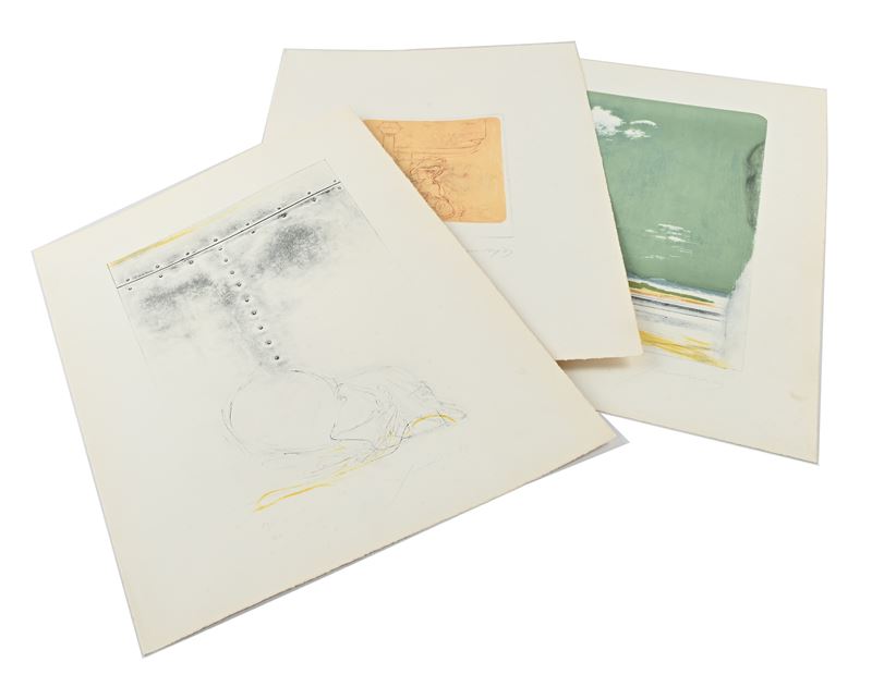 Tre Litografie di Piero Guccione