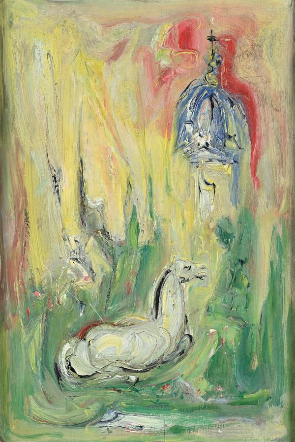 Giovanni Stradone - Cavallino nel foro