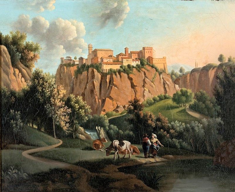 Pittore degli Inizi del XIX Secolo - Veduta di Zagarolo