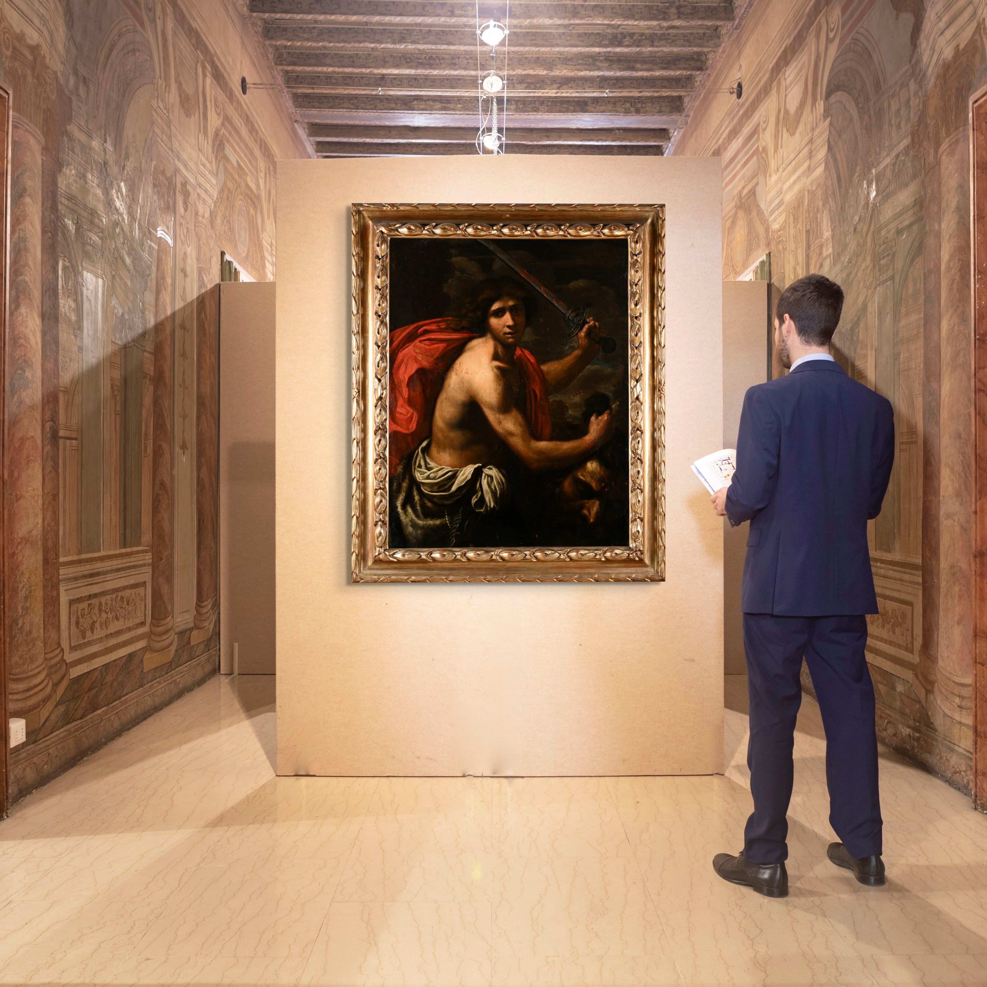 Orazio Riminaldi - Davide con la testa di Golia, olio su tela