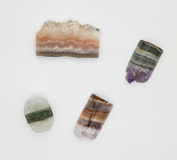 Lotto di 4 quarzi multicolor