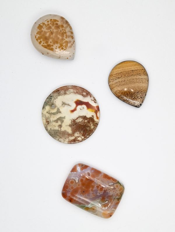Lotto di 4 agate  - Asta Asta a Tempo - Gemme di Mille Colori - Casa d'Aste Arcadia