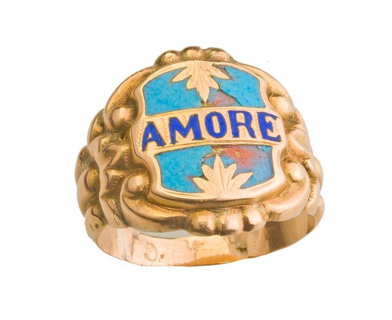 Anello Borbonico a Scudo